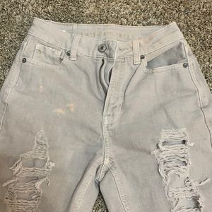-American Eagle Mom Ripped Jeans